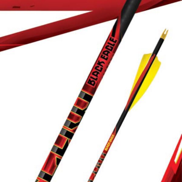 Black Eagle Arrow Carbon Hunting Feather Fletched Outlaw .005"