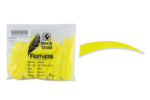 Buck-Trail-Shield-4'-RW-Solid-Color-Feathers-100-PK-neon-yellow