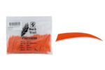 Buck-Trail-Shield-4'-RW-Solid-Color-Feathers-100-PK-orange