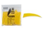 Buck-Trail-Shield-4'-RW-Solid-Color-Feathers-100-PK-yellow